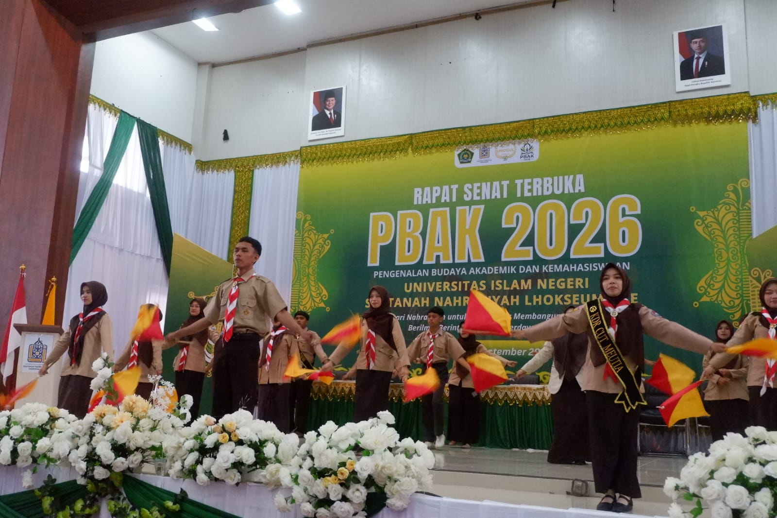Penampilan Semaphore Dance UKK UIN SUNA Lhokseumawe
